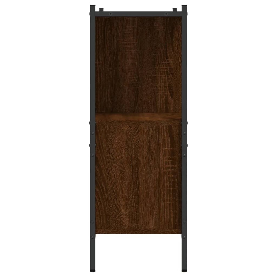 Estantería madera de ingeniería marrón roble 102x28x77,5