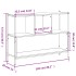 Estantería madera de ingeniería marrón roble 102x28x77,5