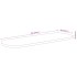 Tablero de mesa ovalado madera maciza de acacia 120x50x3,8
