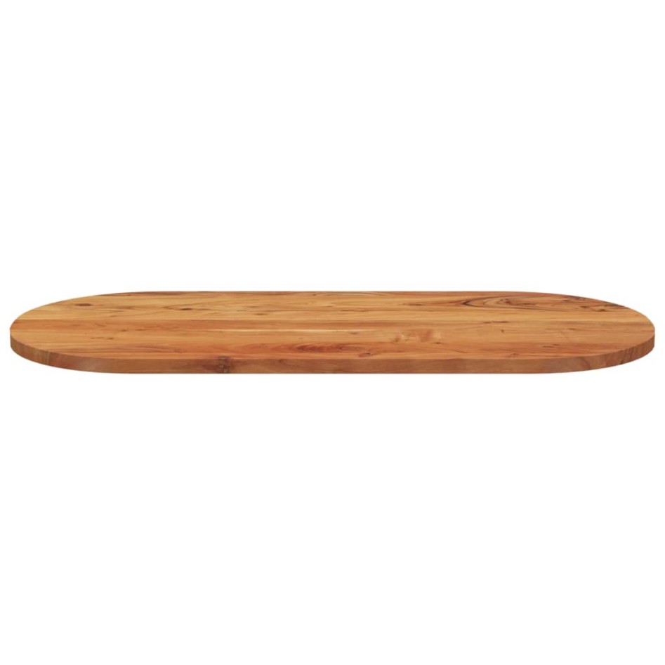 Tablero de mesa ovalado madera maciza de acacia 110x50x2,5