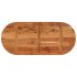 Tablero de mesa ovalado madera maciza de acacia 110x50x2,5