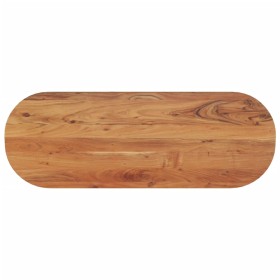Tablero de mesa ovalado madera maciza de acacia 110x40x2,5