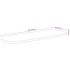 Tablero de mesa ovalado madera maciza de acacia 110x40x2,5