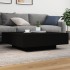 Mesa de centro con luces LED negro 100x100x31