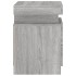 Mesita de noche con luces LED gris Sonoma 35x39x55