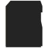 Mesita de noche con luces LED negro 50x40x45
