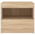 Mesita de noche con luces LED roble Sonoma 50x40x45