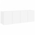 Muebles para TV de pared 2 unidades blanco 60x30x41