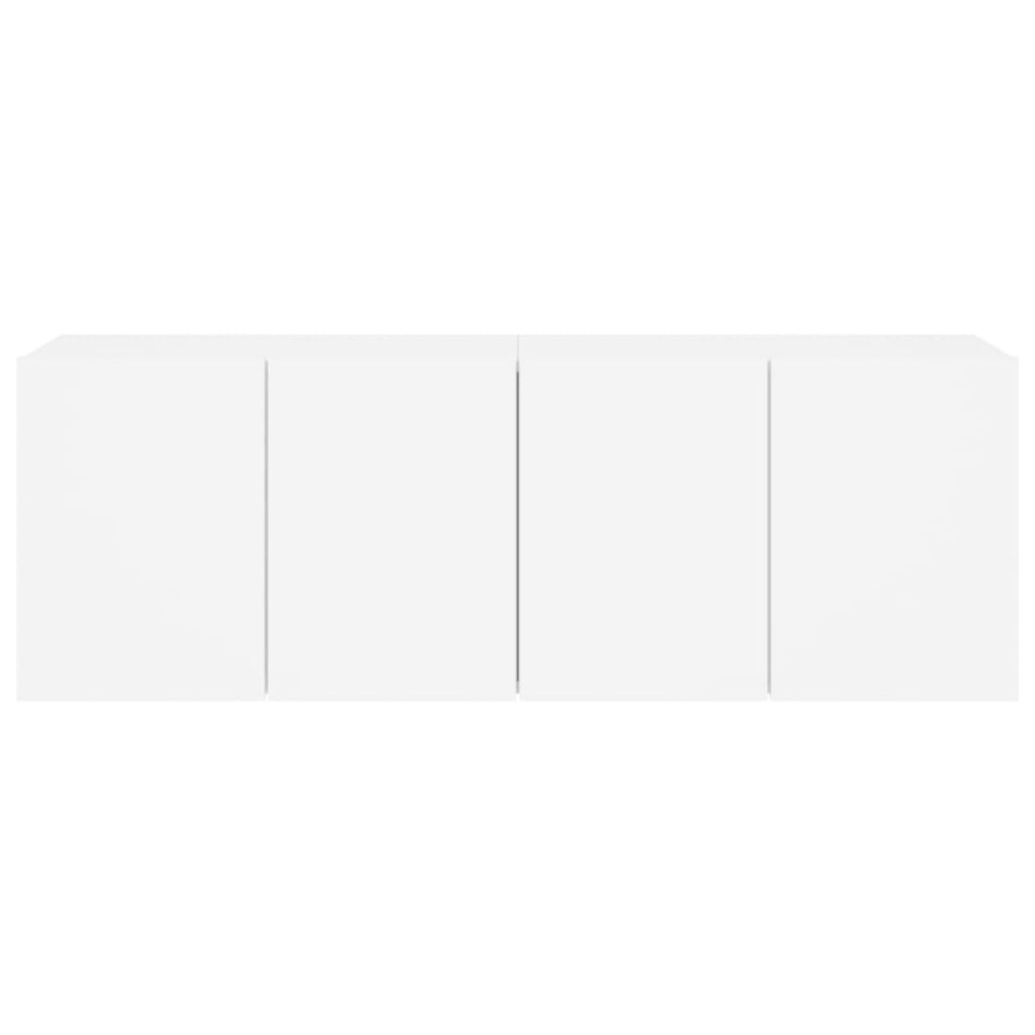 Muebles para TV de pared 2 unidades blanco 60x30x41