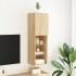 Mueble para TV con luces LED roble Sonoma 30,5x30x102