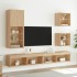 Mueble para TV con luces LED roble Sonoma 40,5x30x102
