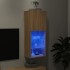 Mueble para TV con luces LED roble Sonoma 40,5x30x102