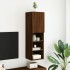 Mueble para TV con luces LED roble marrón 30,5x30x102