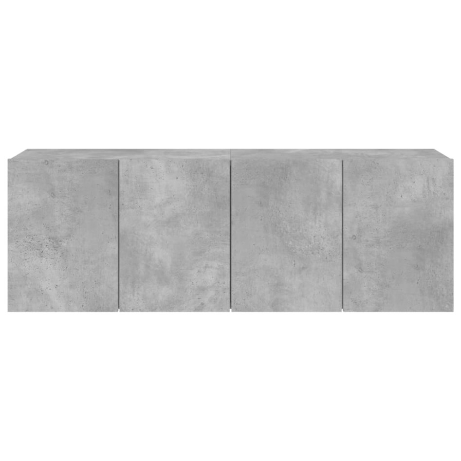 Muebles para TV de pared 2 unidades gris hormigón 60x30x41