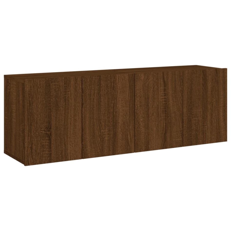 Muebles para TV de pared 2 unidades roble marrón 60x30x41