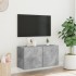 Mueble para TV de pared gris hormigón 80x30x41