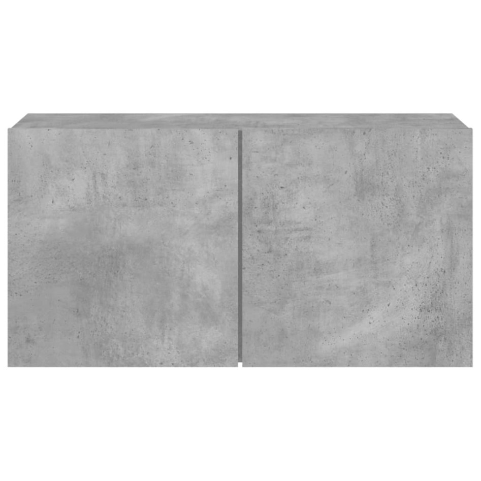 Mueble para TV de pared gris hormigón 80x30x41