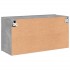 Mueble para TV de pared gris hormigón 80x30x41