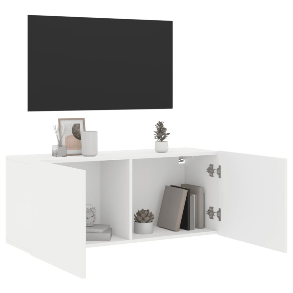 Mueble para TV de pared blanco 100x30x41