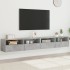 Muebles de pared de TV 2 uds madera gris hormigón 100x30x30