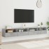 Muebles de pared de TV 2 uds madera gris hormigón 100x30x30