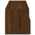 Mueble de pared TV madera ingeniería marrón roble 100x30x30