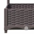 Jardinera con enrejado PP marrón 120x40x121,5