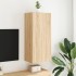 Mueble TV de pared madera ingeniería roble Sonoma 40,5x30x90