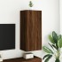 Mueble TV de pared madera ingeniería marrón roble 40,5x30x90