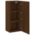 Mueble TV de pared madera ingeniería marrón roble 40,5x30x90