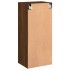 Mueble TV de pared madera ingeniería marrón roble 40,5x30x90