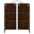 Mueble TV de pared madera ingeniería marrón roble 40,5x30x90