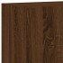 Mueble TV de pared madera ingeniería marrón roble 40,5x30x90