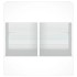 Mueble de TV de pared con luces LED blanco 58,5x30x60,5