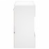 Mueble de TV de pared con luces LED blanco 58,5x30x60,5
