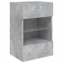 Mueble de TV de pared con luces LED gris hormigón 40x30x60,5
