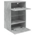 Mueble de TV de pared con luces LED gris hormigón 40x30x60,5