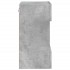 Mueble de TV de pared con luces LED gris hormigón 40x30x60,5