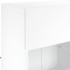 Mueble de TV de pared con luces LED blanco 78,5x30x60,5