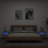 Muebles de TV de pared luces LED 2 uds roble Sonoma 40x30x40