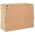 Mueble TV de pared con luces LED roble Sonoma 78,5x30x60,5