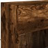 Mueble TV de pared con luces LED roble ahumado 78,5x30x60,5
