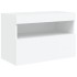 Mueble de TV de pared con luces LED blanco 60x30x40