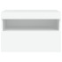 Mueble de TV de pared con luces LED blanco 60x30x40