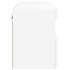 Mueble de TV de pared con luces LED blanco 60x30x40