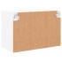 Mueble de TV de pared con luces LED blanco 60x30x40
