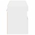 Mueble de TV de pared con luces LED blanco 80x30x40