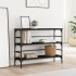 Mesa consola madera de ingeniería negro 100x32x75