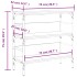 Mesa consola madera de ingeniería marrón roble 75x32x75