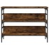 Mesa consola madera de ingeniería roble ahumado 100x32x75